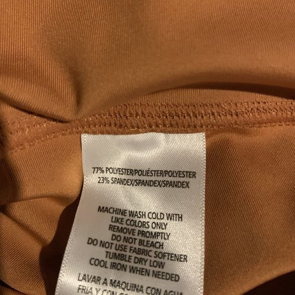 Calvin Klein Performance Leggings Womens XS Brown Stretch Super High Waist 7564 - Picture 10 of 11